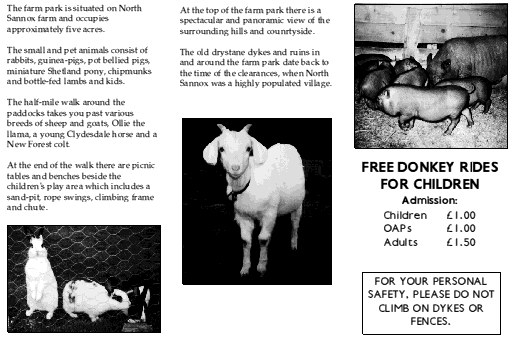 North Sannox Leaflet side 2
